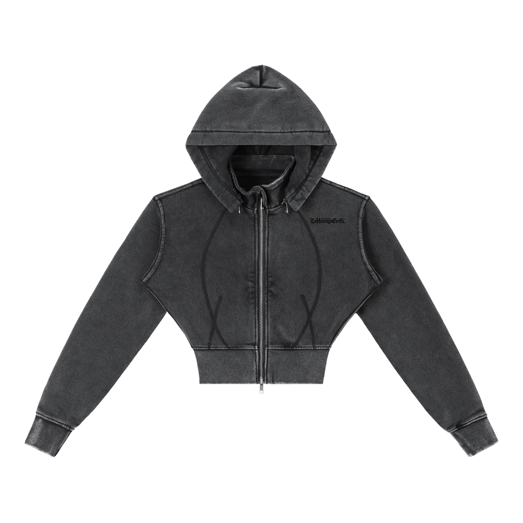 Divine Goddess: Vintage Cropped Hoodie