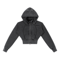 Divine Goddess: Vintage Cropped Hoodie