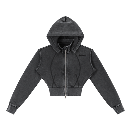 Divine Goddess: Vintage Cropped Hoodie