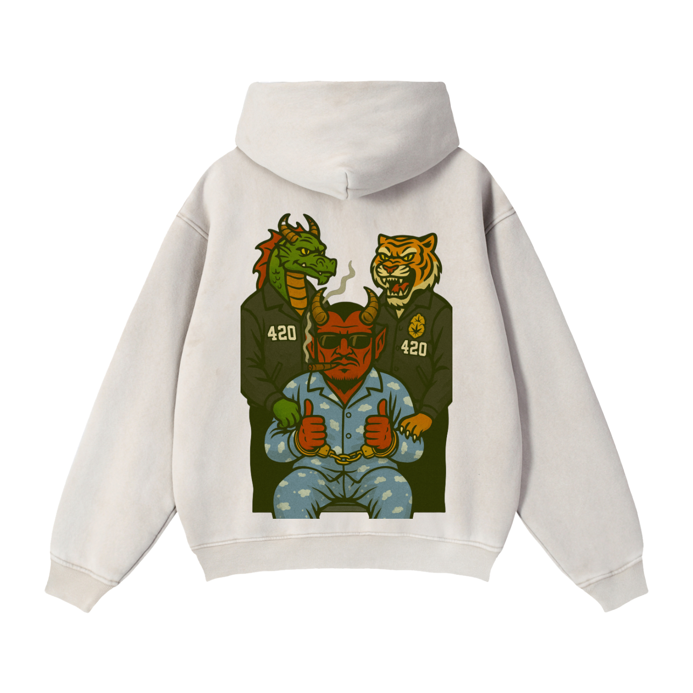 Chillin': Zip-Through Boxy Fleece Hoodie