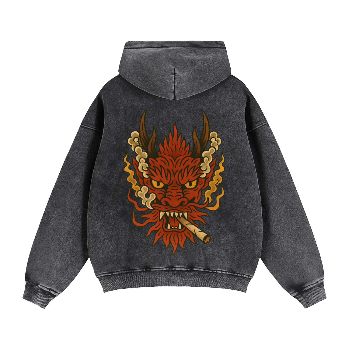 Dragon: Zip-Through Boxy Fleece Hoodie