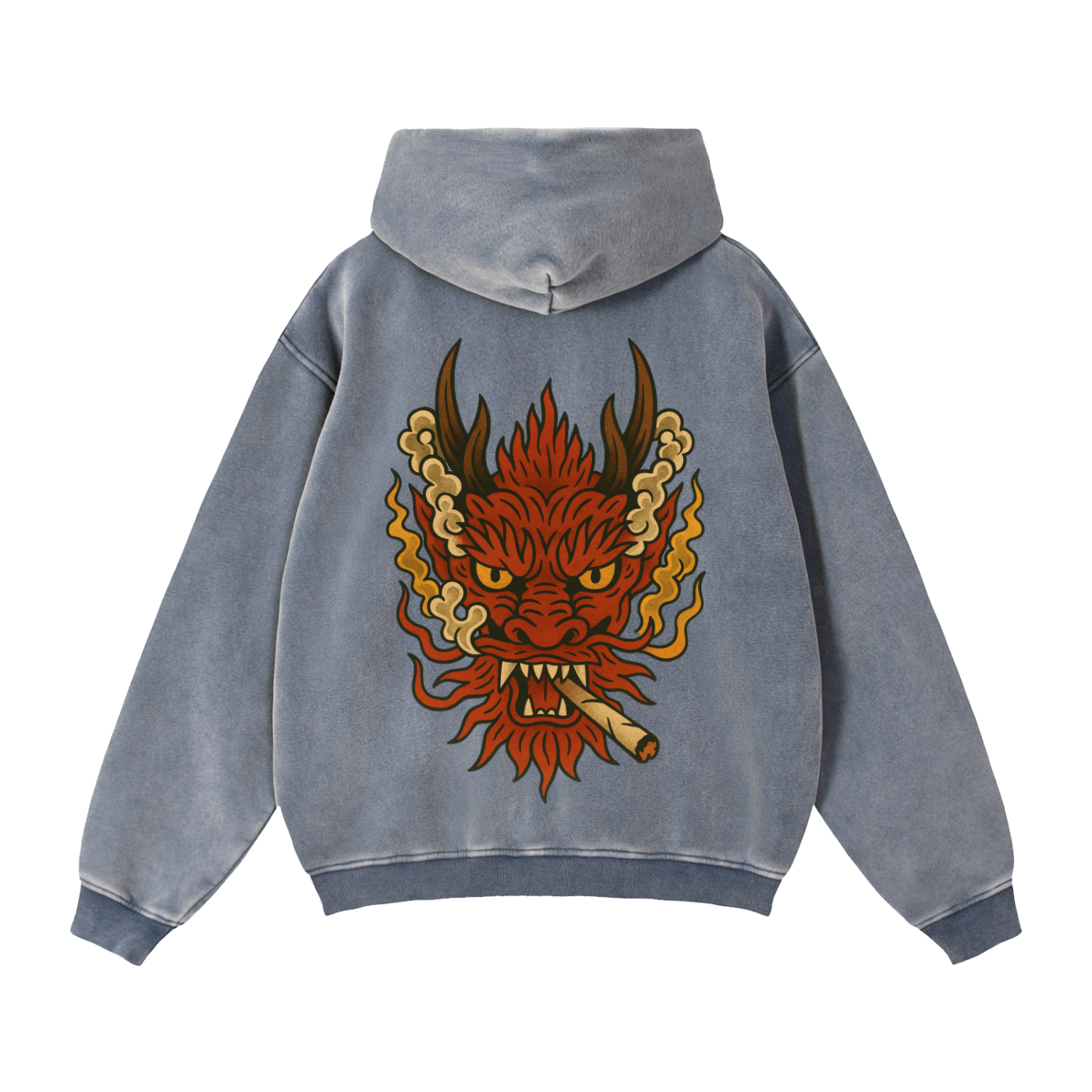 Dragon: Zip-Through Boxy Fleece Hoodie