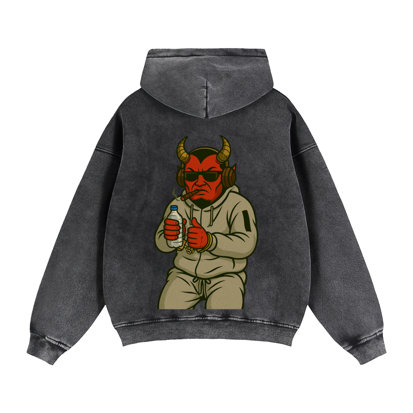 Grifa Detained: Zip-Through Boxy Fleece Hoodie