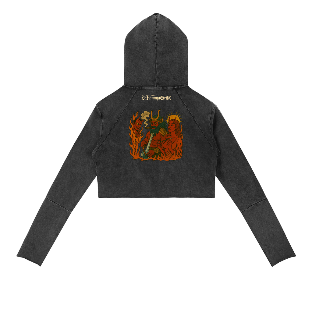 Fire and Lust: Vintage Raw Edge Hoodie