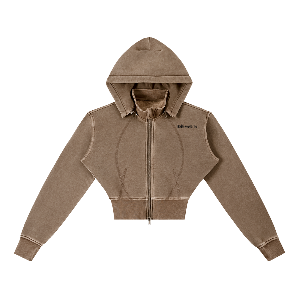 Divine Goddess: Vintage Cropped Hoodie