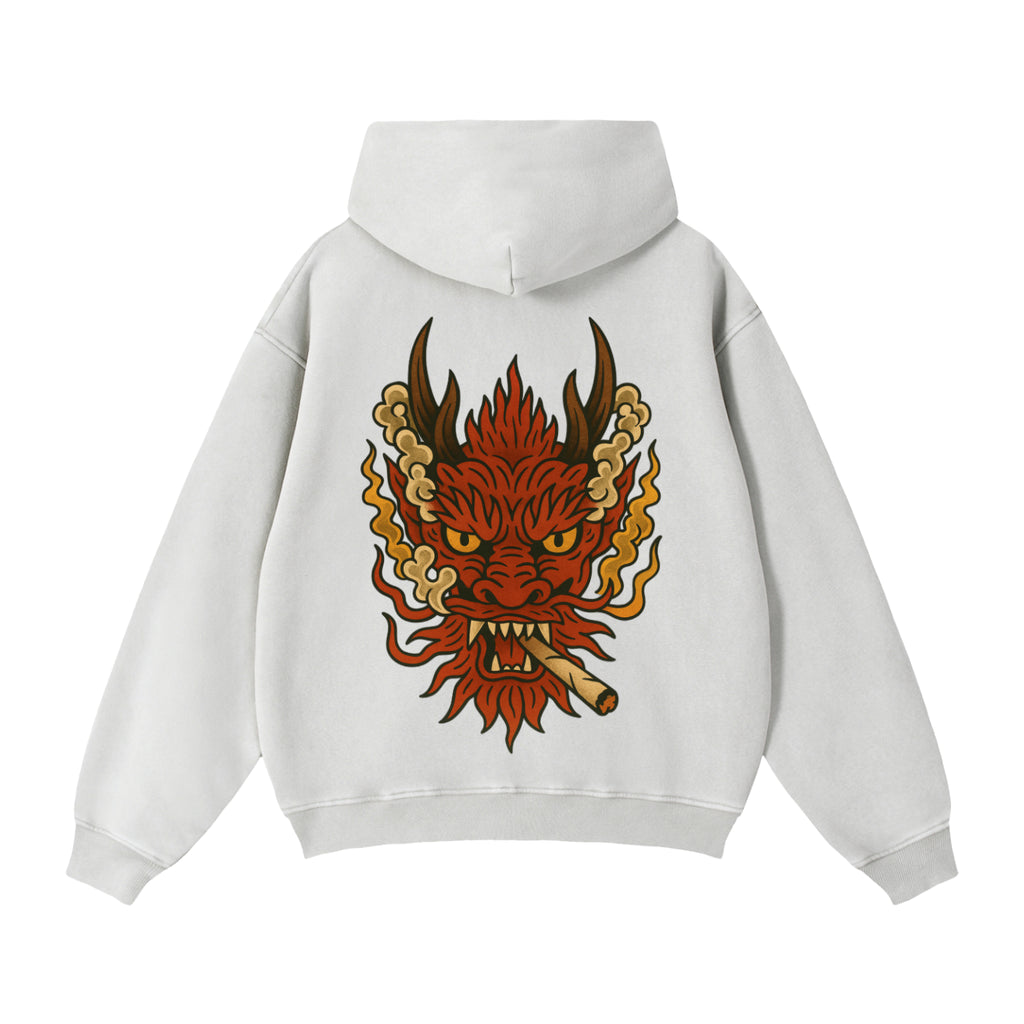 Dragon: Zip-Through Boxy Fleece Hoodie