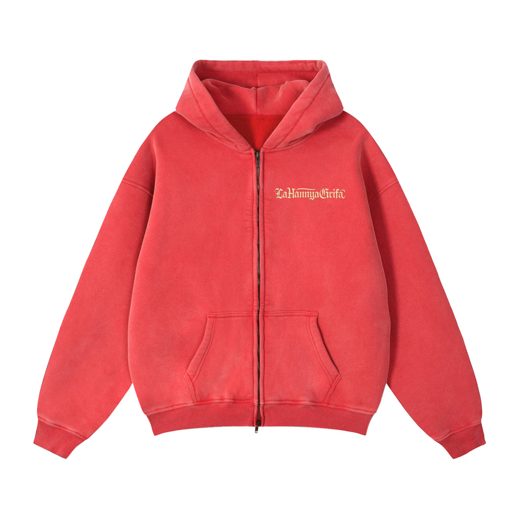 Yes, It's AI: Zip-Through Boxy Fleece Hoodie