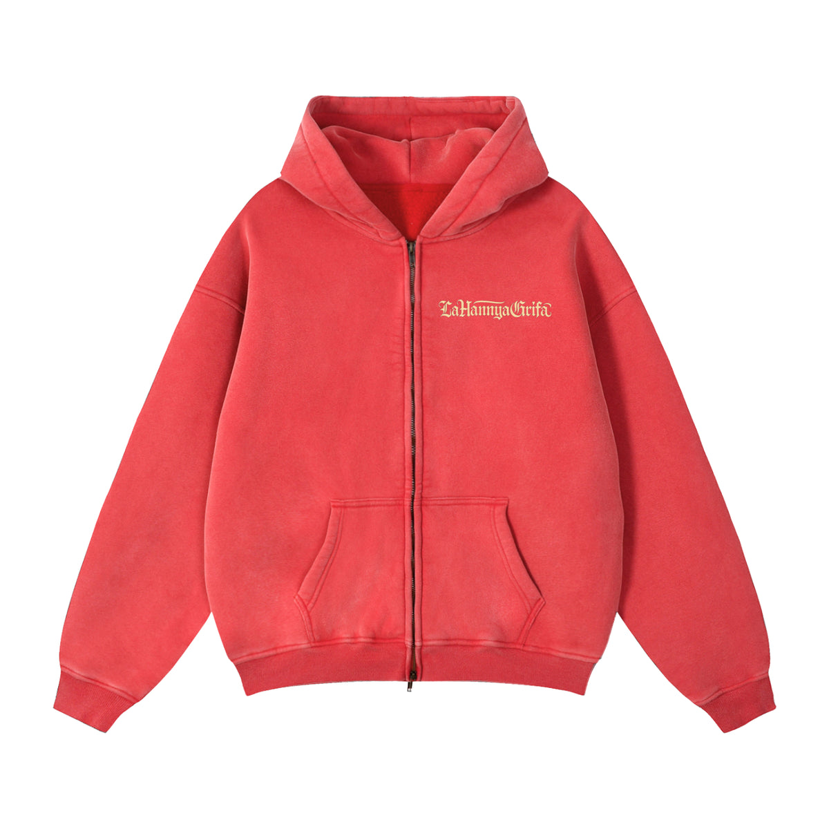 Yes, It's AI: Zip-Through Boxy Fleece Hoodie
