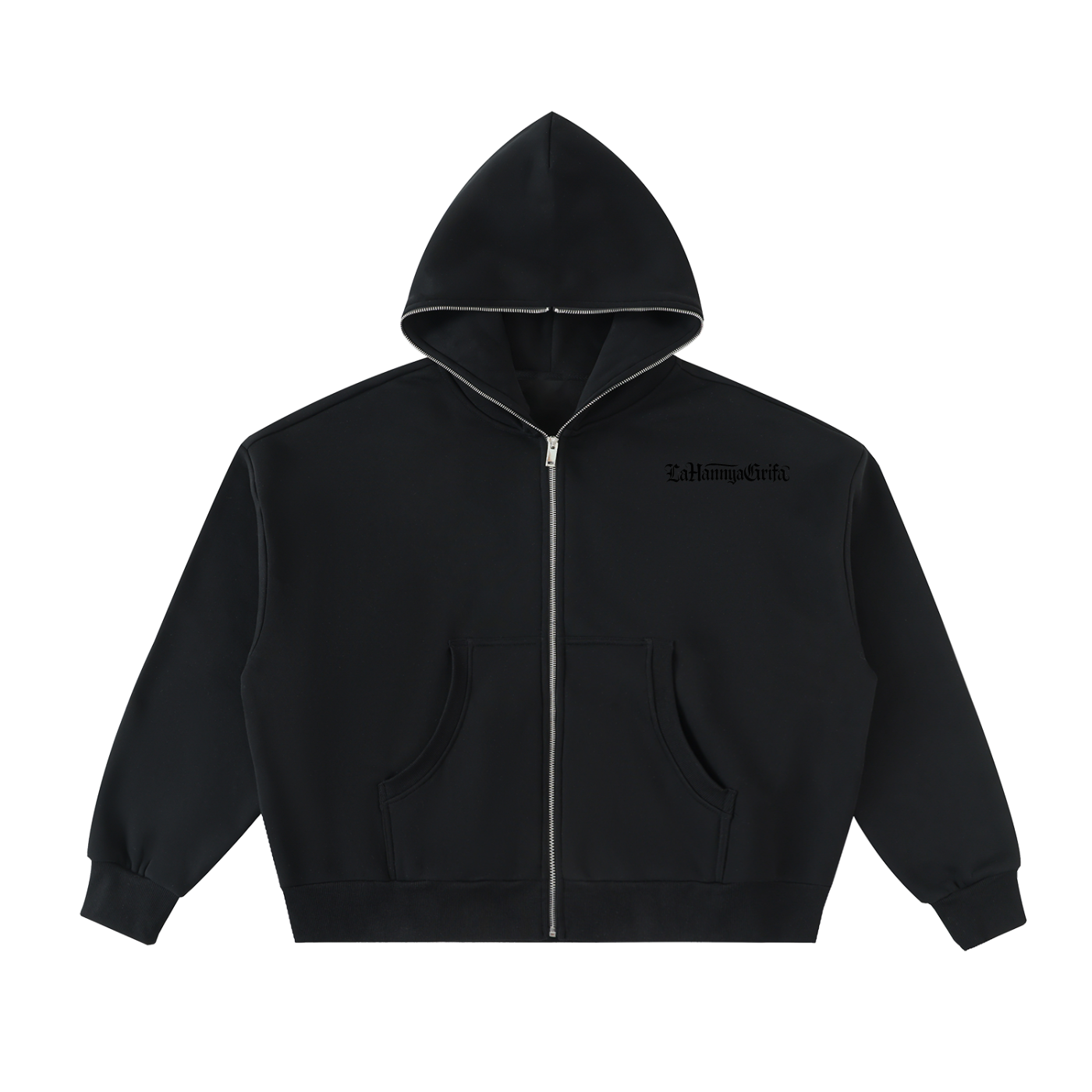 Hot Boxed Frogs - Fleeced Full-Zip Boxy Hoodie