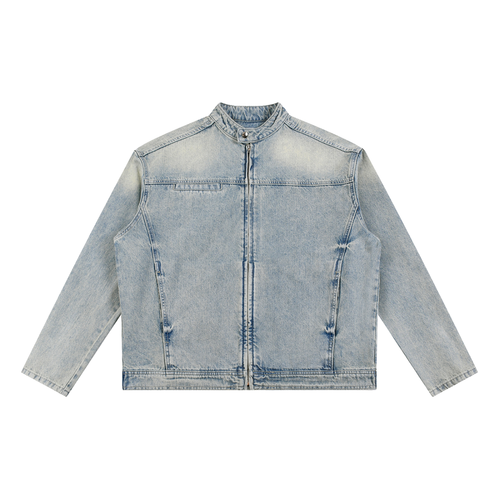 Ying Yang: Vintage Zip Denim Jacket