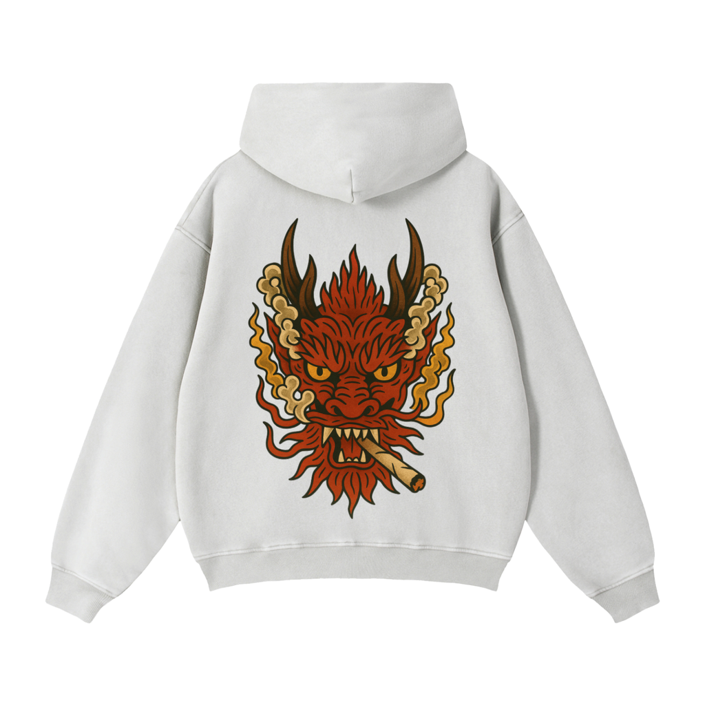 Dragon: Zip-Through Boxy Fleece Hoodie