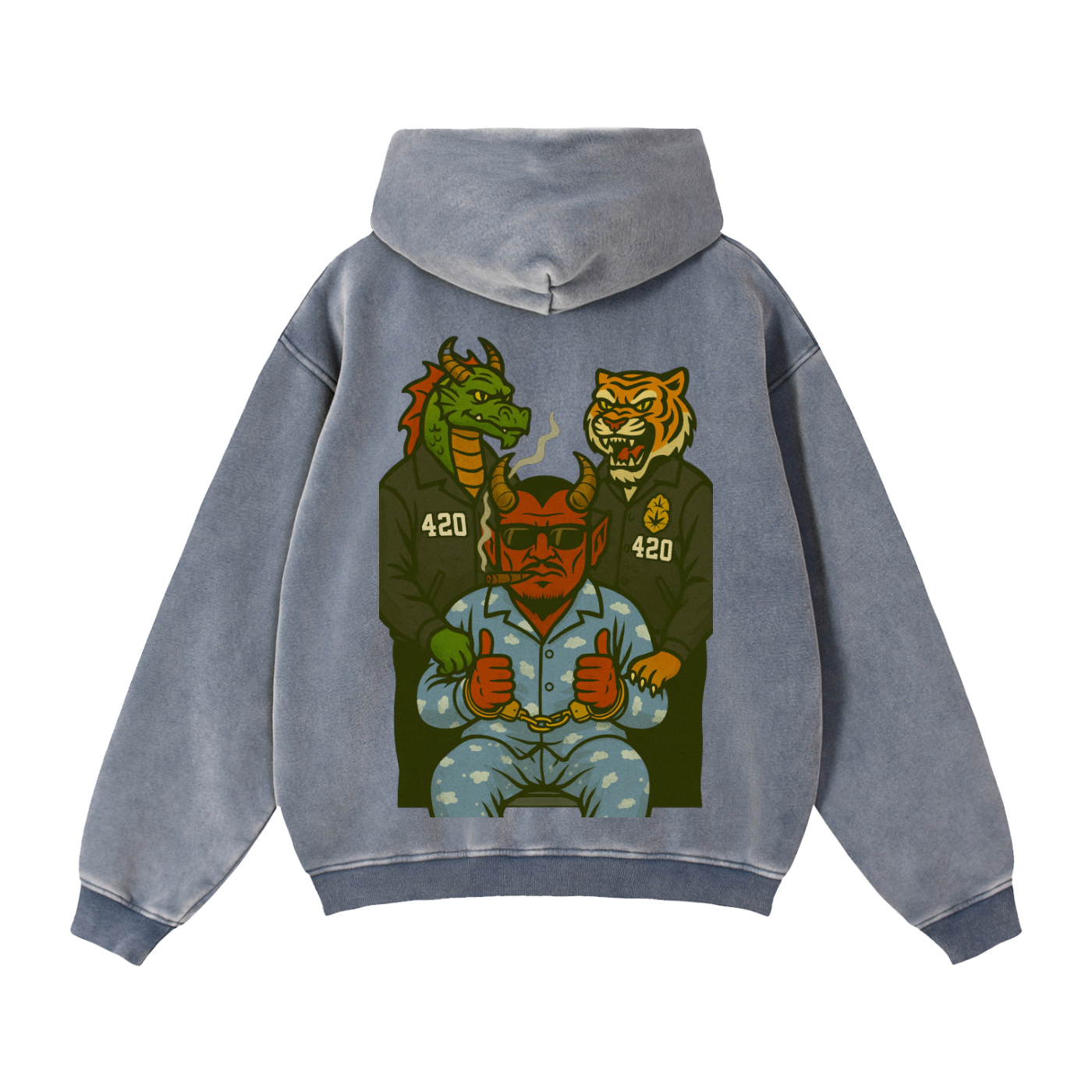 Chillin': Zip-Through Boxy Fleece Hoodie