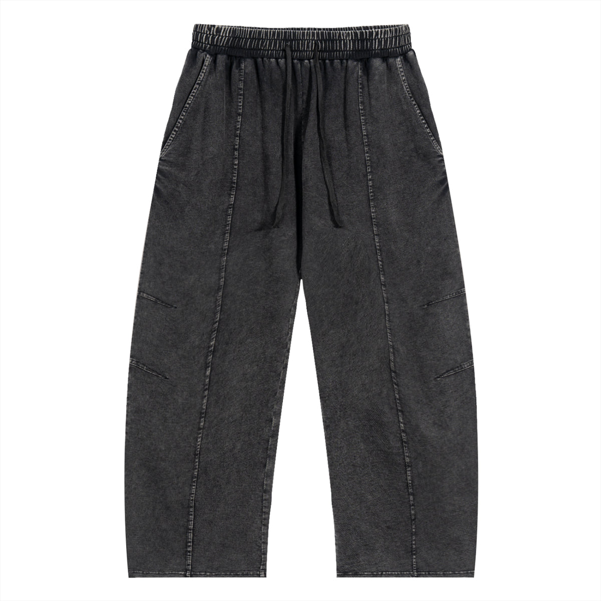 Simple Drawstring Cotton Pants