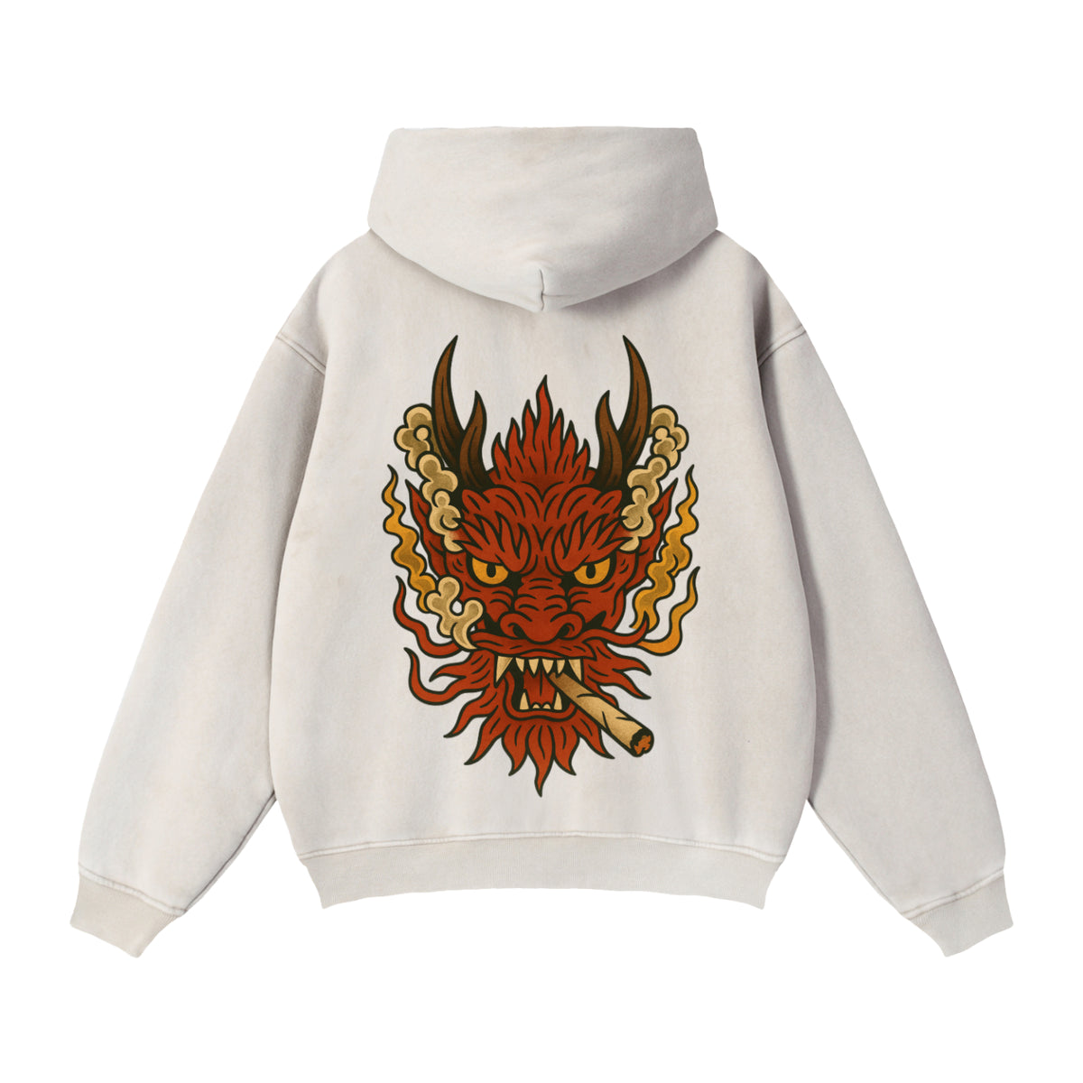 Dragon: Zip-Through Boxy Fleece Hoodie