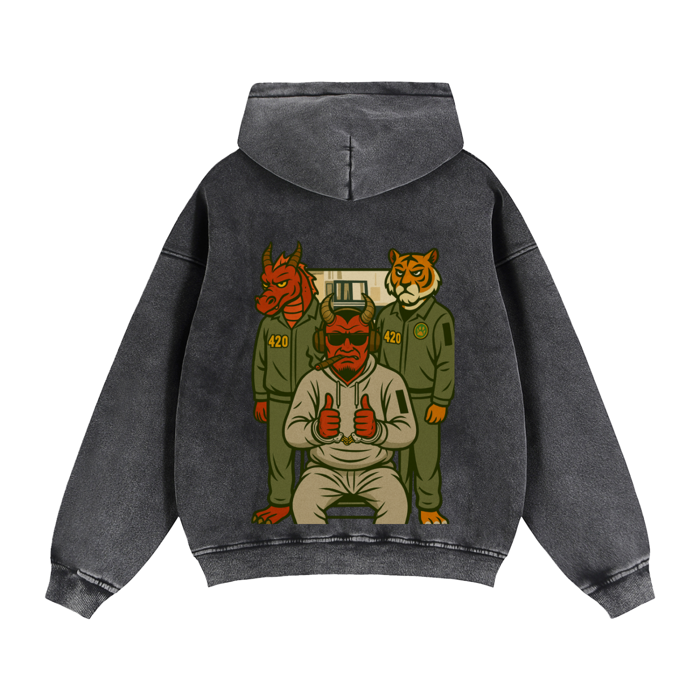 Just where I wanted to be: Zip-Through Boxy Fleece Hoodie