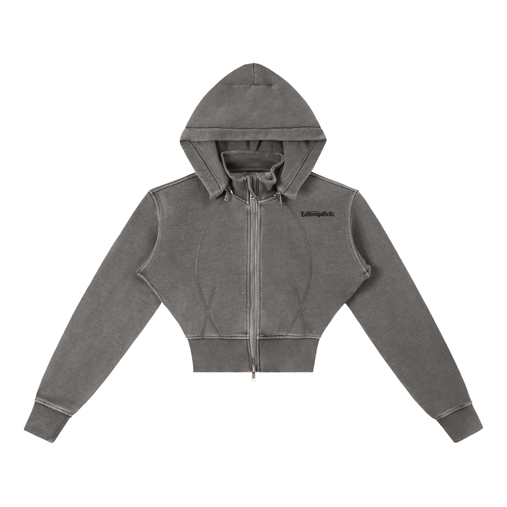 Divine Goddess: Vintage Cropped Hoodie