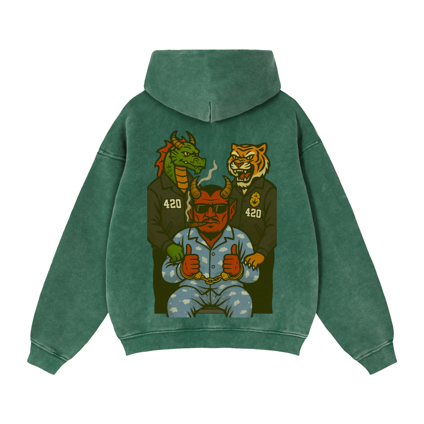 Chillin': Zip-Through Boxy Fleece Hoodie