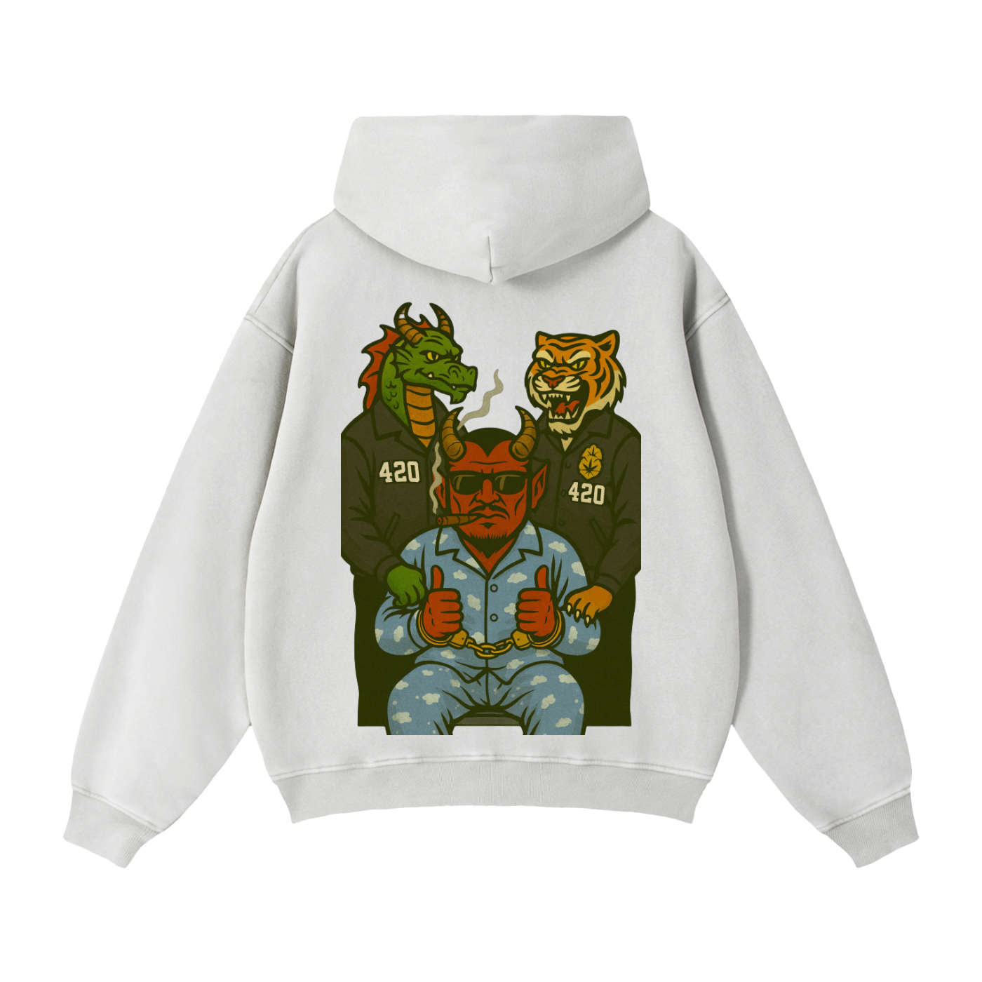 Chillin': Zip-Through Boxy Fleece Hoodie