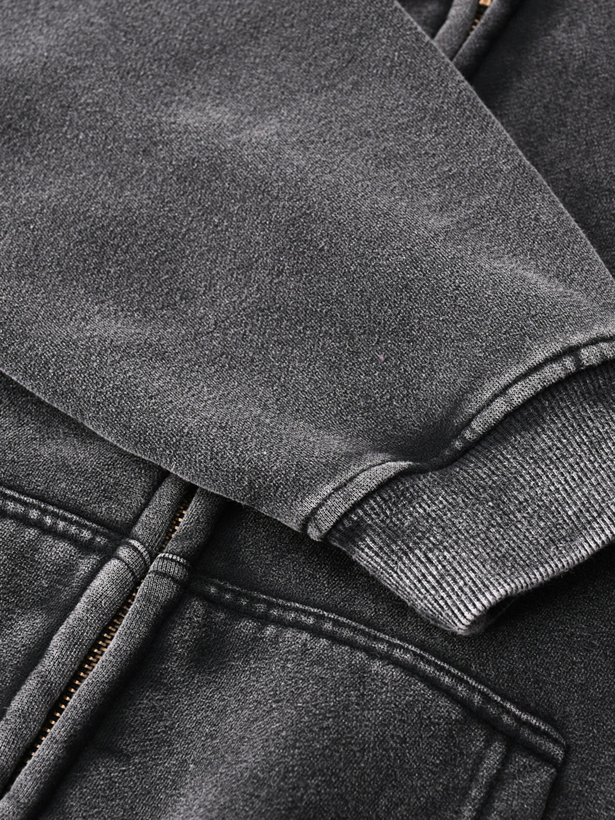 Yes, It's AI: Zip-Through Boxy Fleece Hoodie