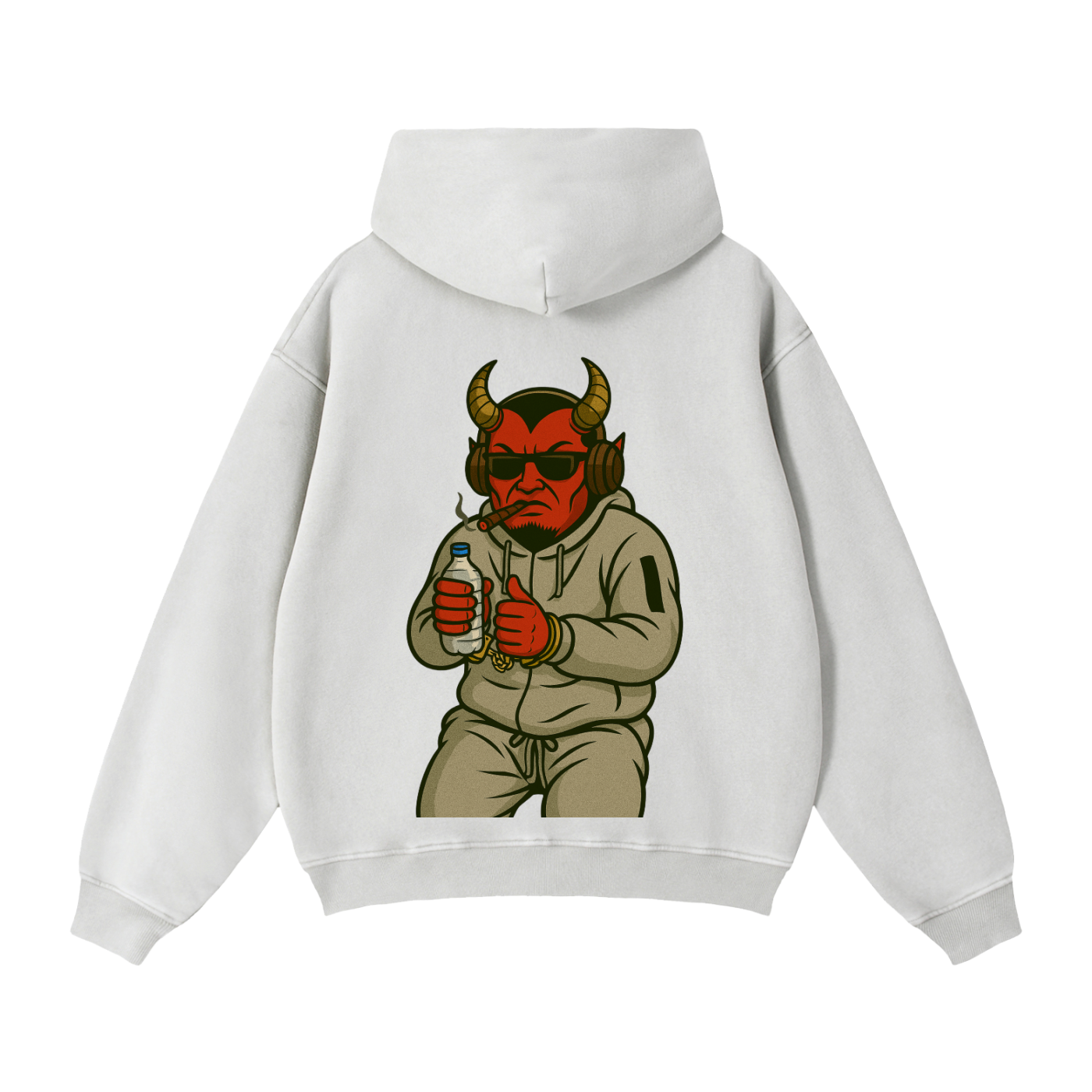 Grifa Detained: Zip-Through Boxy Fleece Hoodie