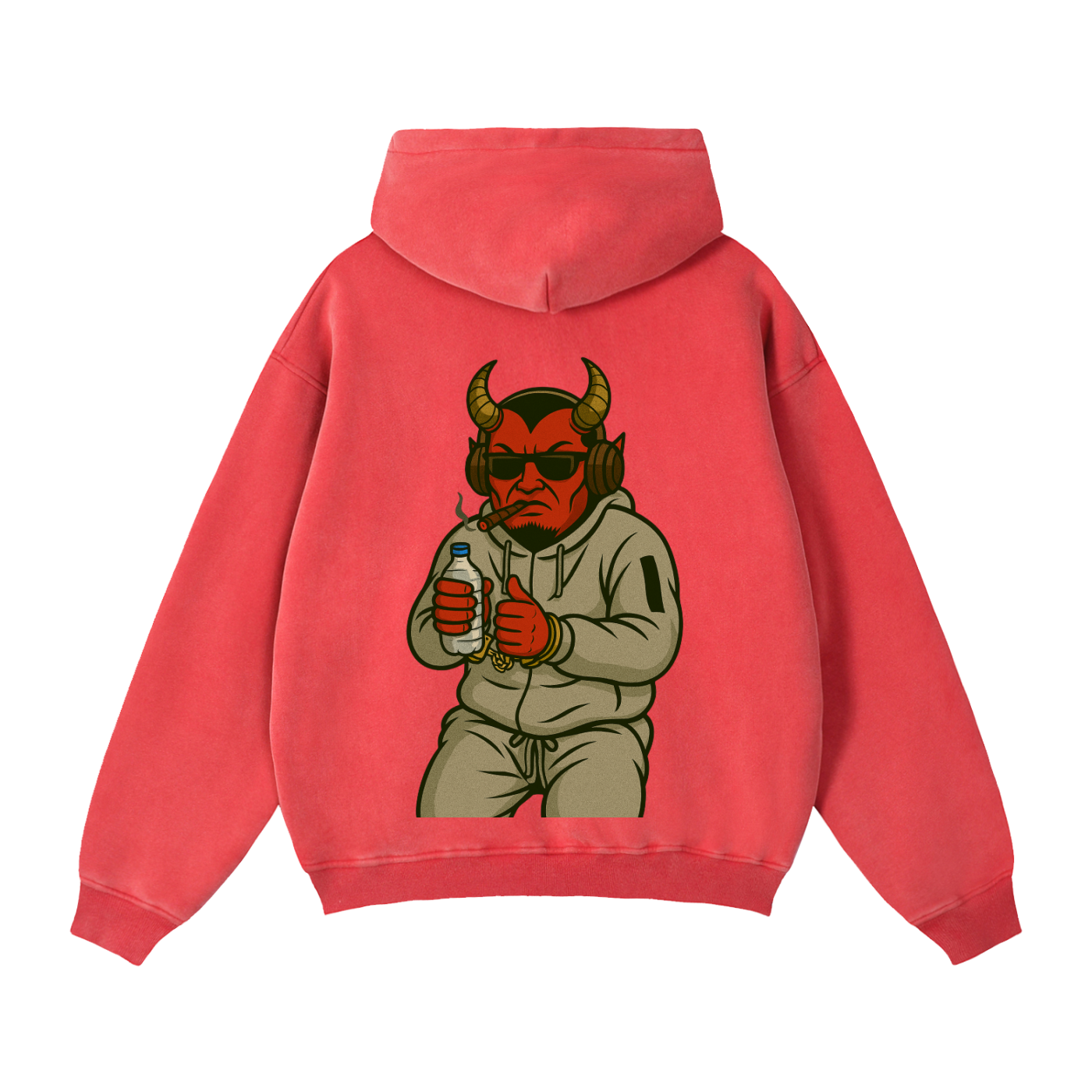 Grifa Detained: Zip-Through Boxy Fleece Hoodie