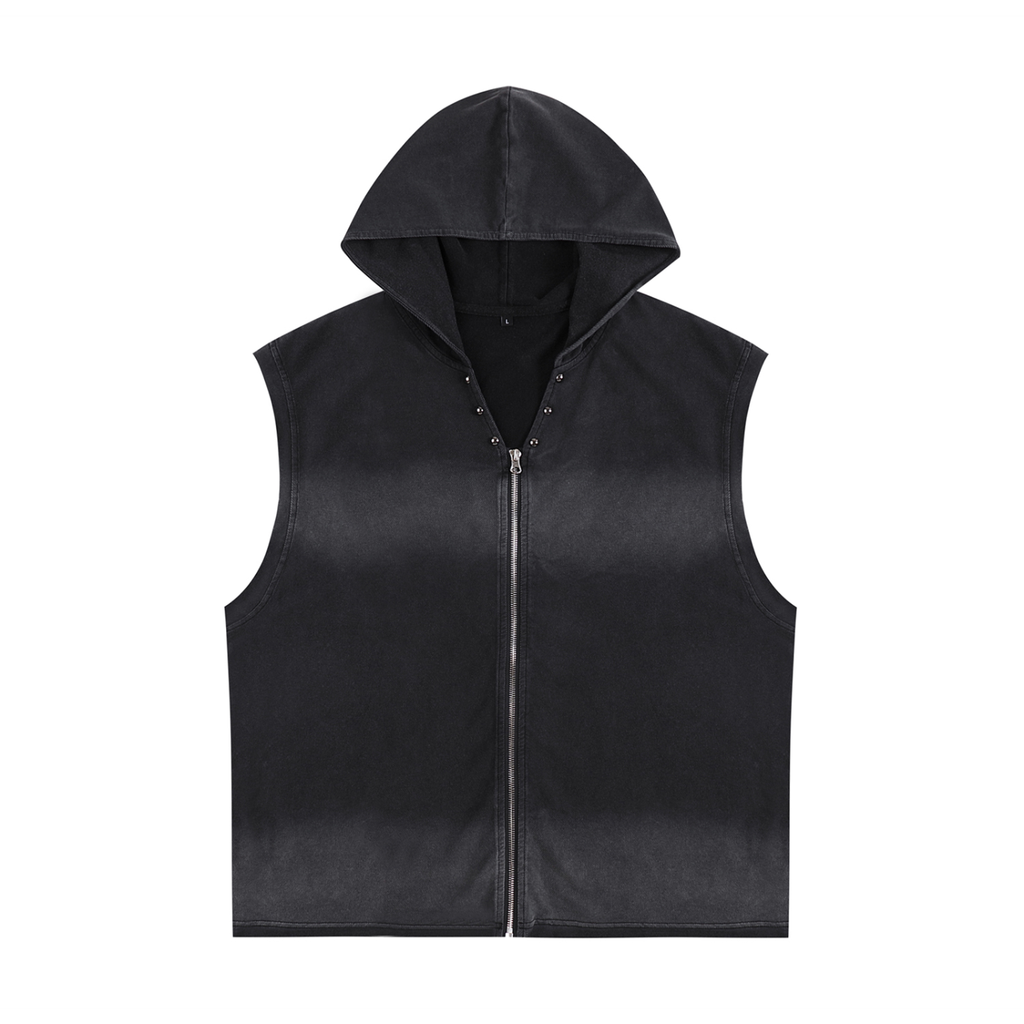 El Diablo: Vintage Zip-Up Hooded Tank Top