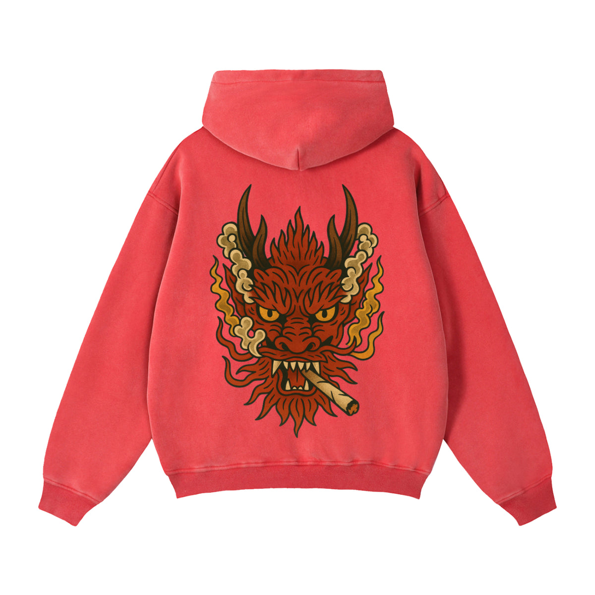Dragon: Zip-Through Boxy Fleece Hoodie