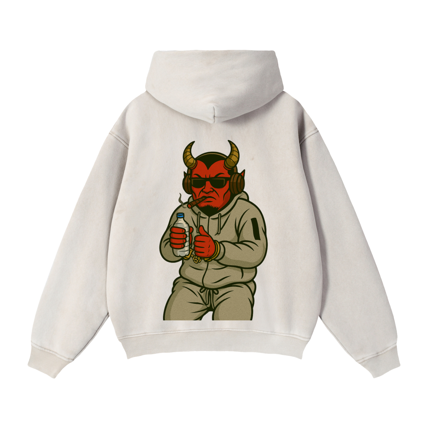 Grifa Detained: Zip-Through Boxy Fleece Hoodie