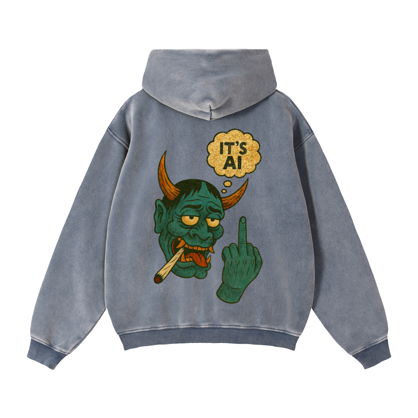 Yes, It's AI: Zip-Through Boxy Fleece Hoodie