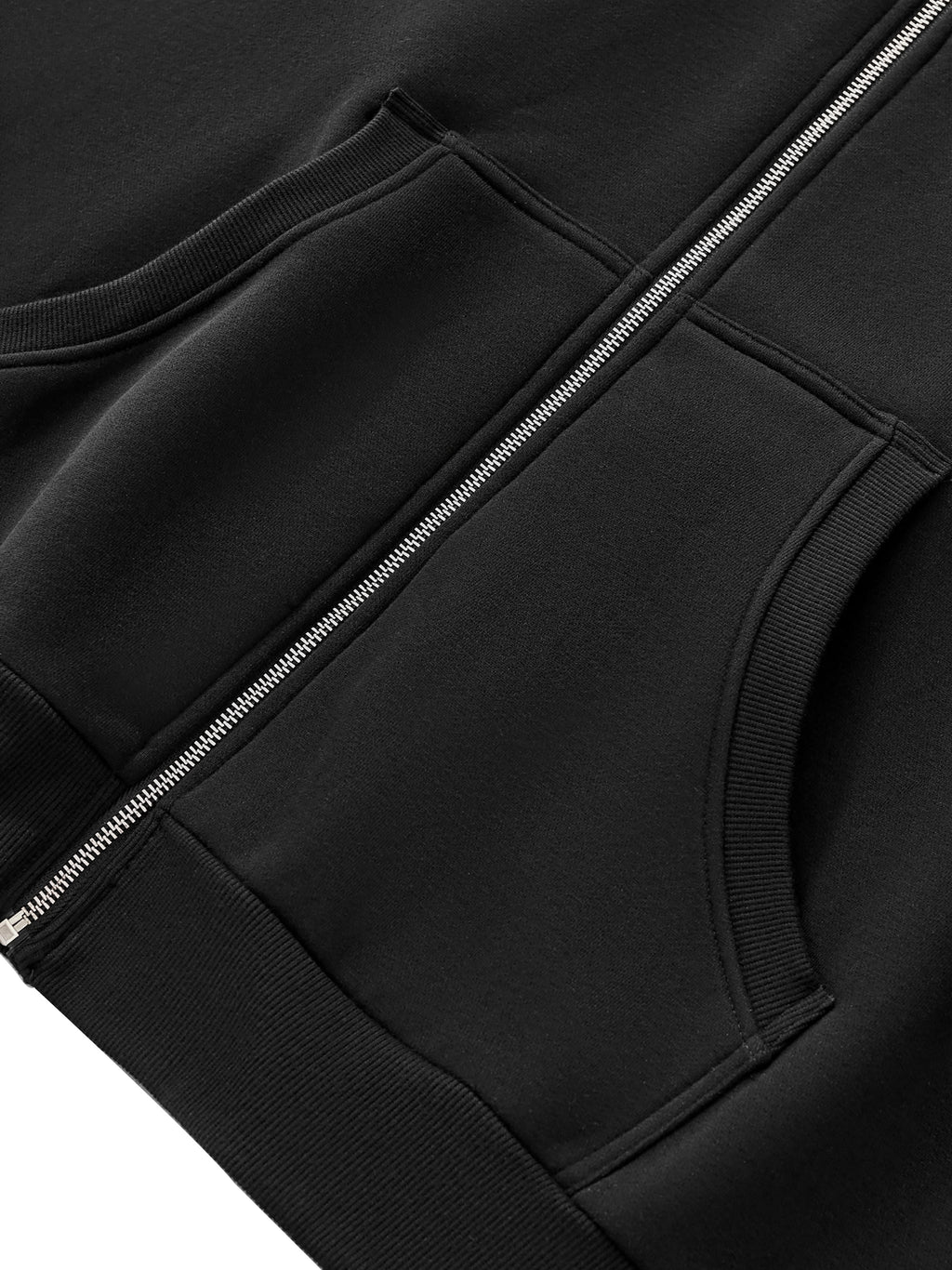 Hot Boxed Frogs - Fleeced Full-Zip Boxy Hoodie
