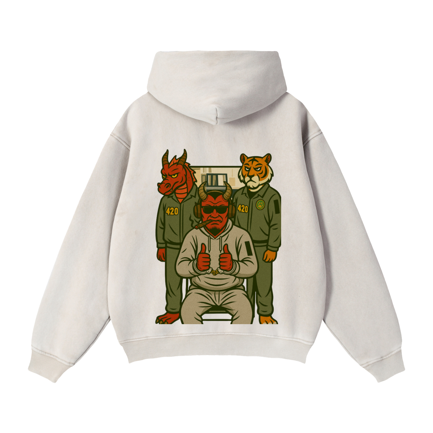 Just where I wanted to be: Zip-Through Boxy Fleece Hoodie