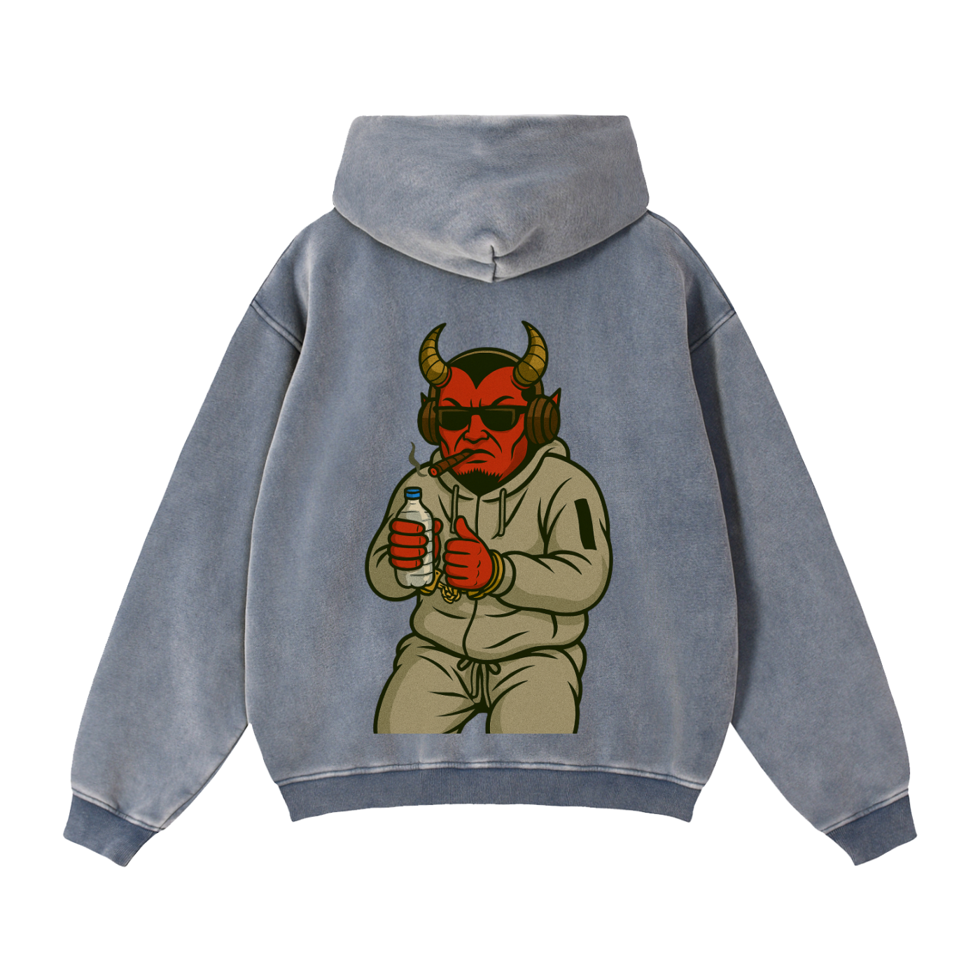 Grifa Detained: Zip-Through Boxy Fleece Hoodie