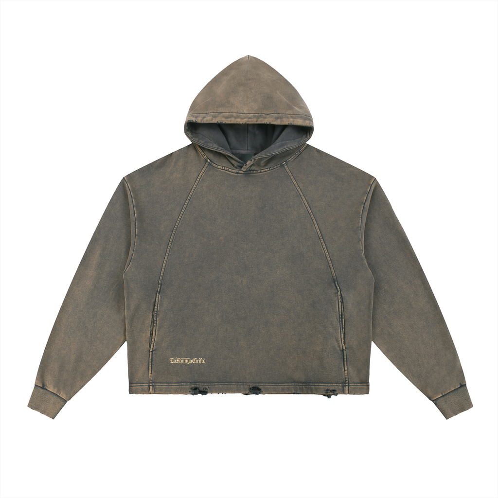 Dragon: Vintage Washed Frayed-Hem Hoodie