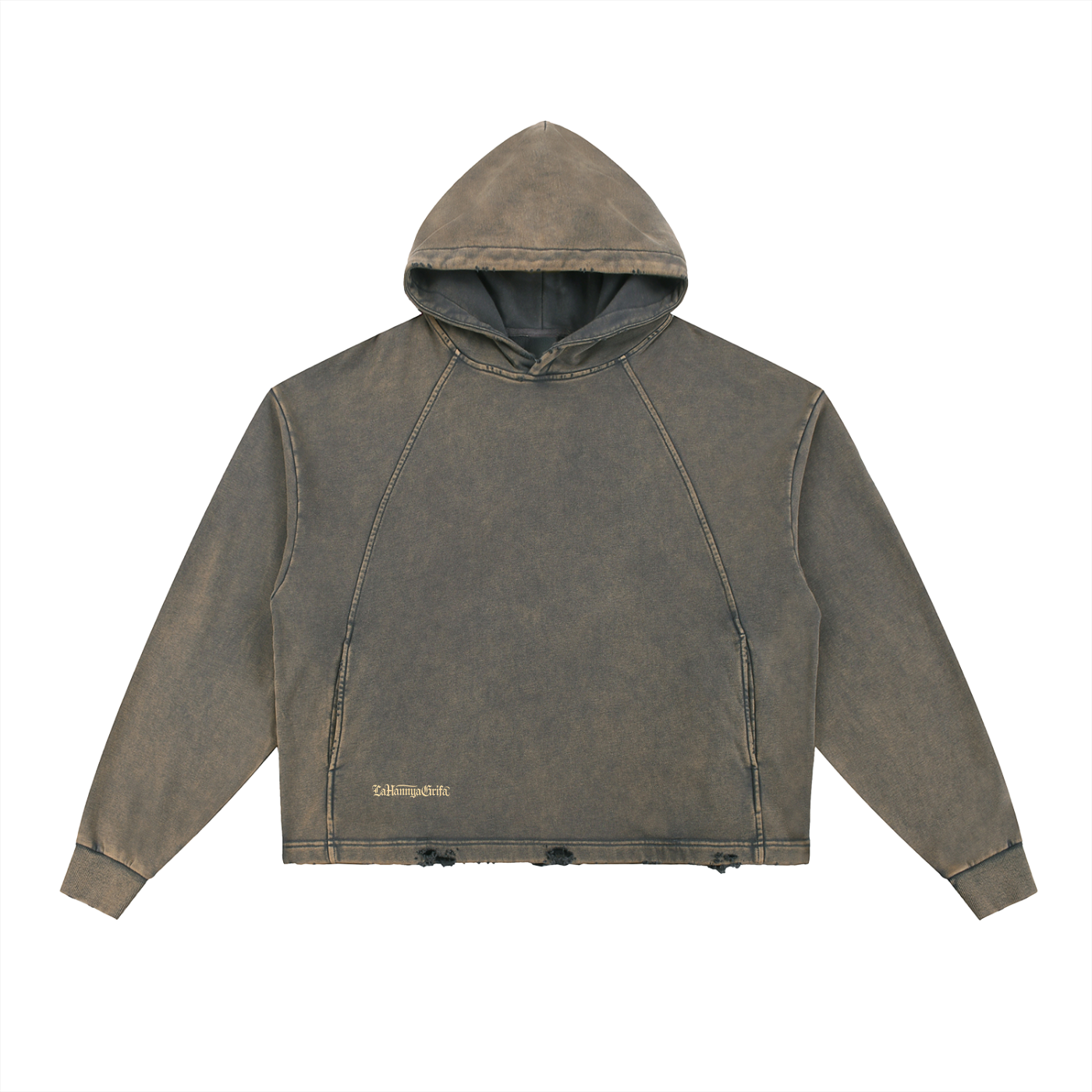 Dragon: Vintage Washed Frayed-Hem Hoodie