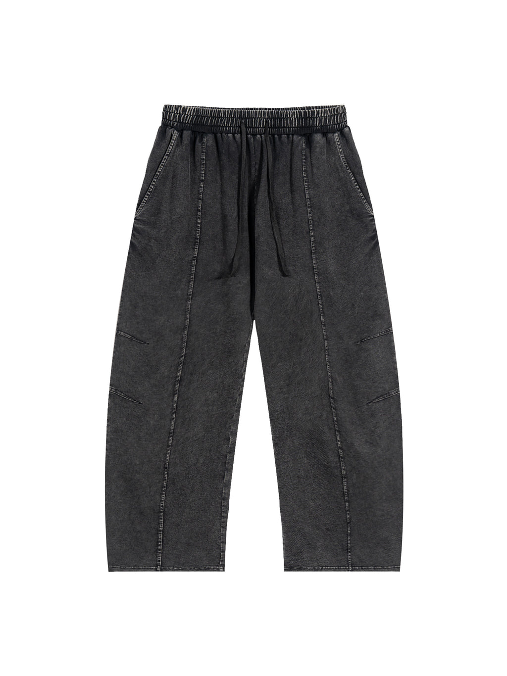 Simple Drawstring Cotton Pants