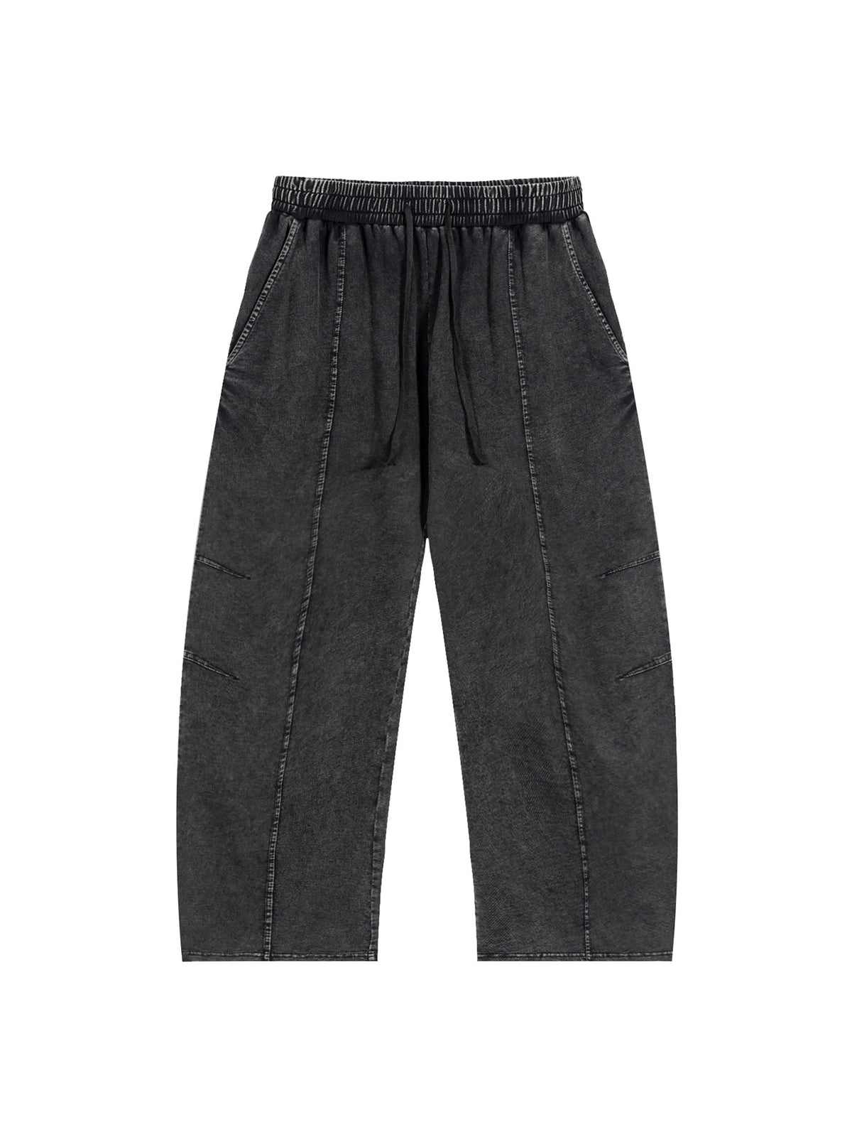 Simple Drawstring Cotton Pants