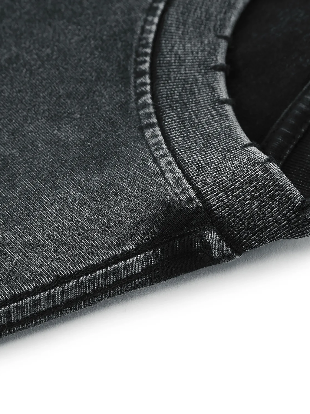 Peace: Snow Washed Frayed Hem Tank Top