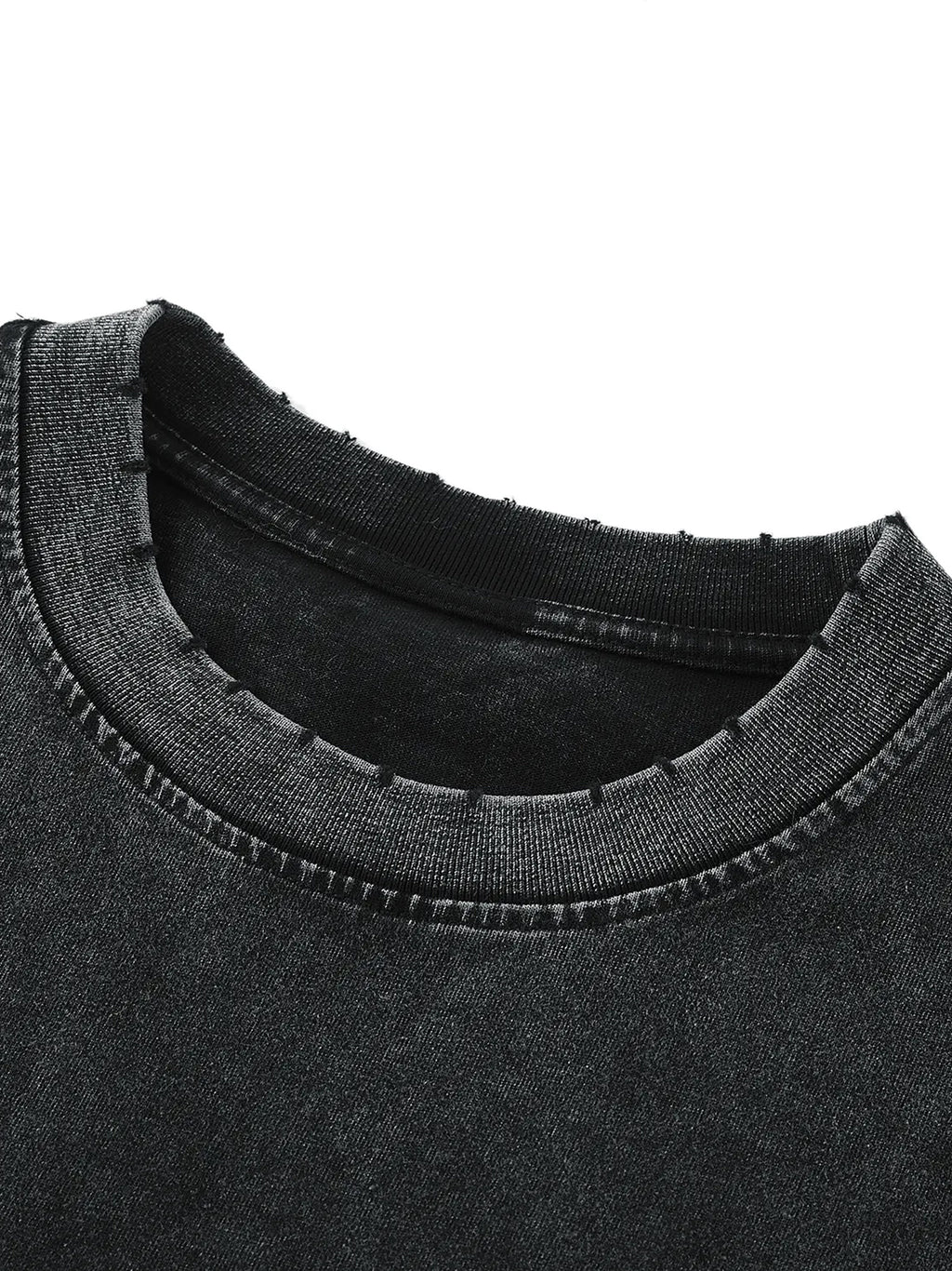 Peace: Snow Washed Frayed Hem Tank Top