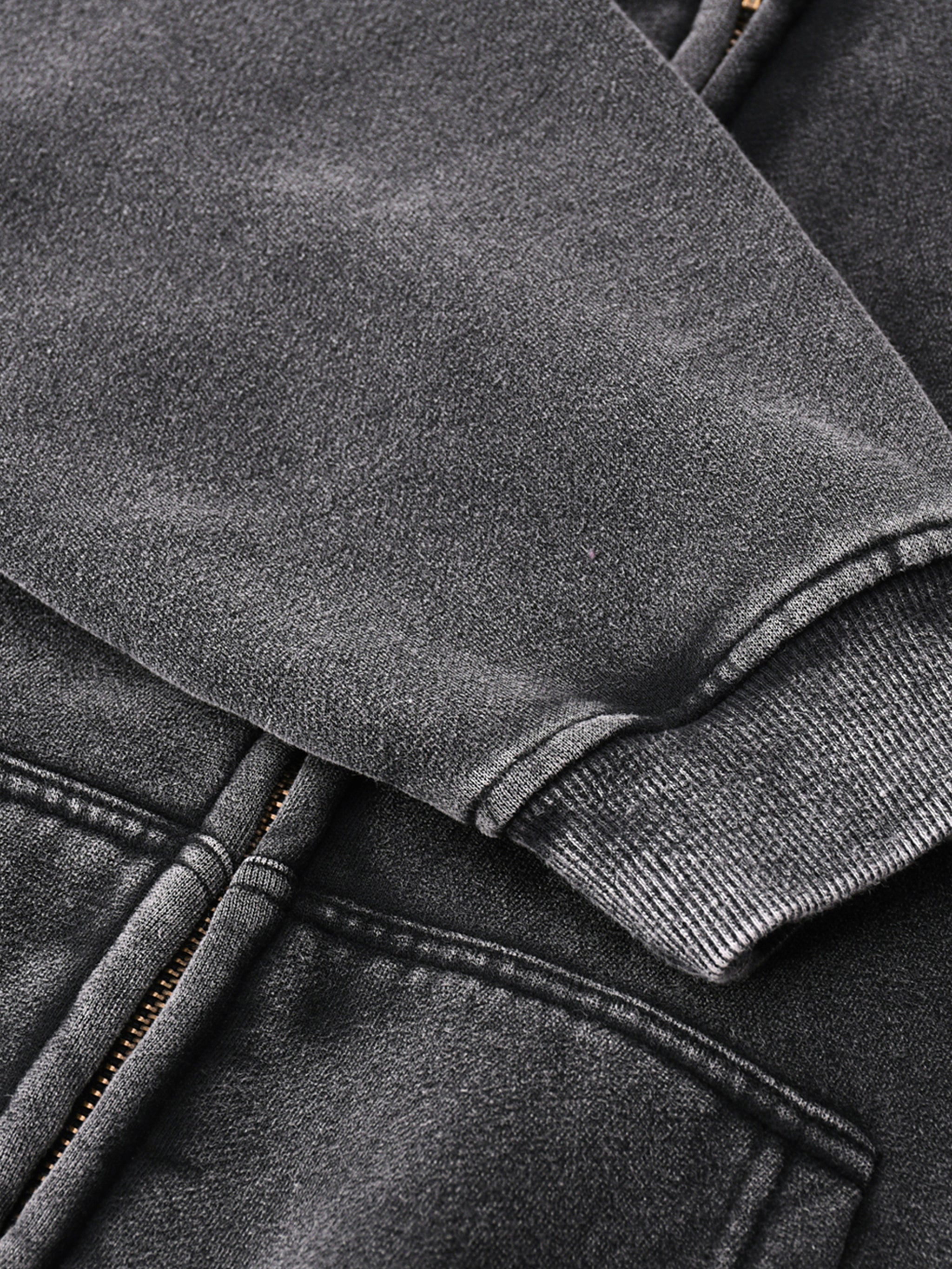 Just where I wanted to be: Zip-Through Boxy Fleece Hoodie