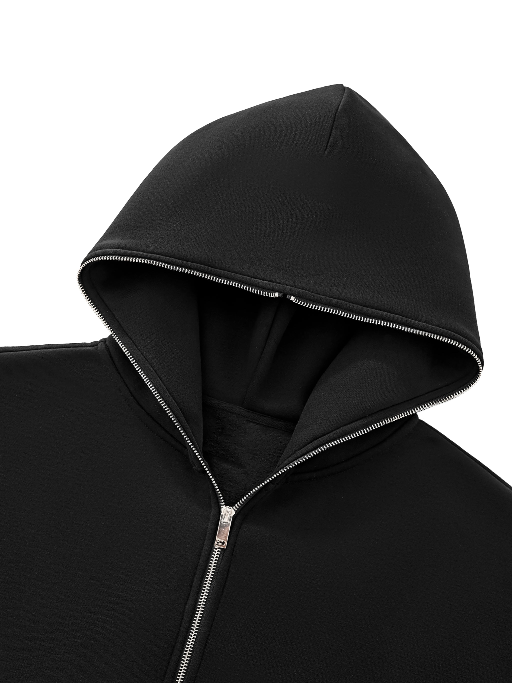 Hot Boxed Frogs - Fleeced Full-Zip Boxy Hoodie