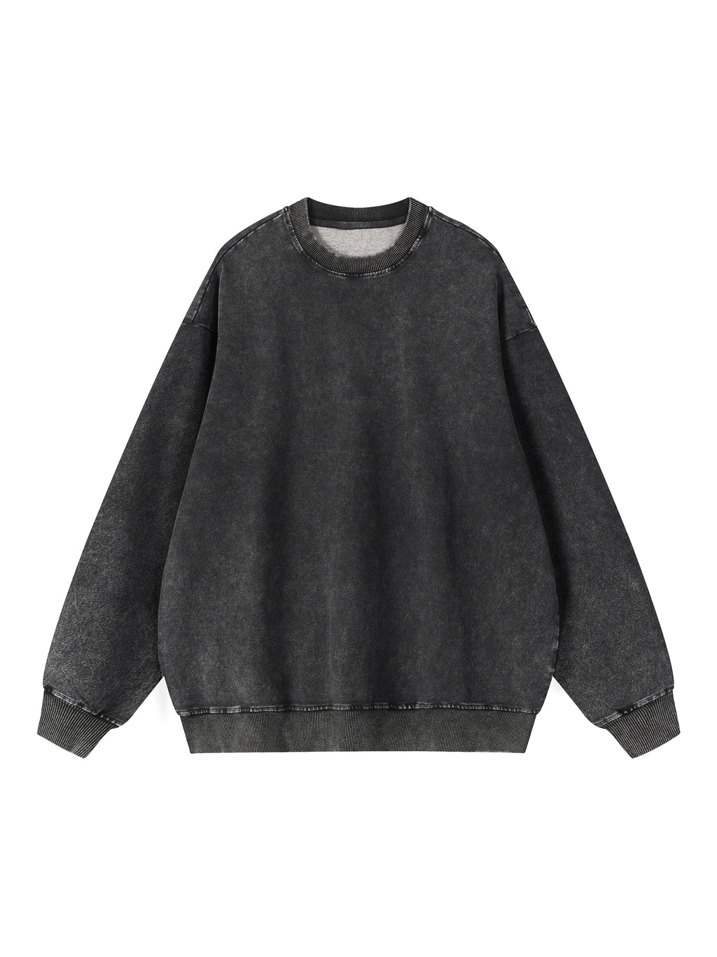 Thank you honey: Snow Wash Oversized Crewneck Sweatshirt