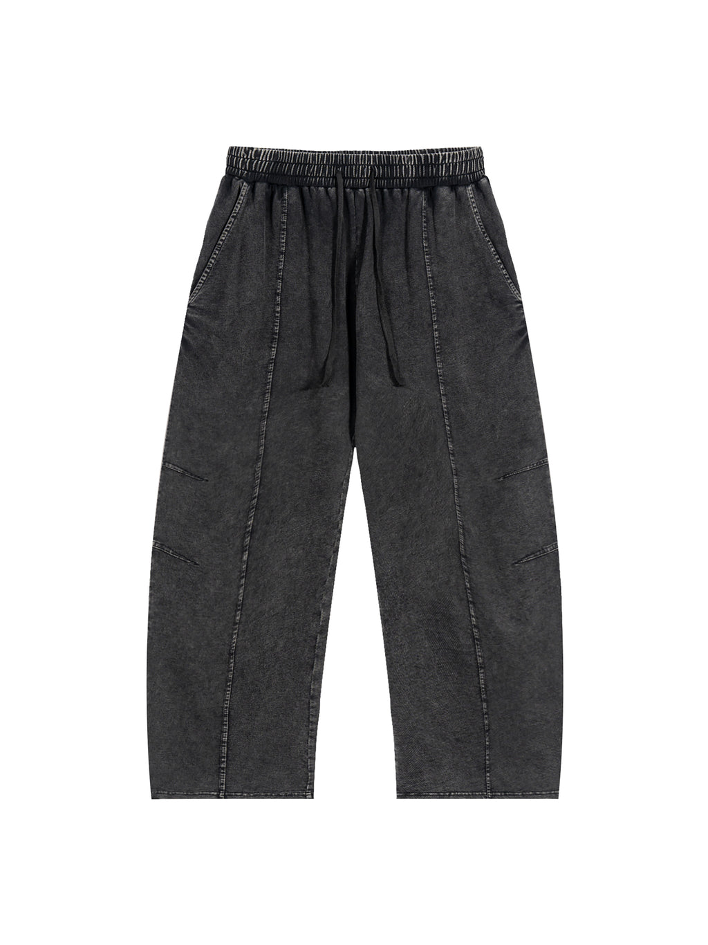Simple Drawstring Cotton Pants