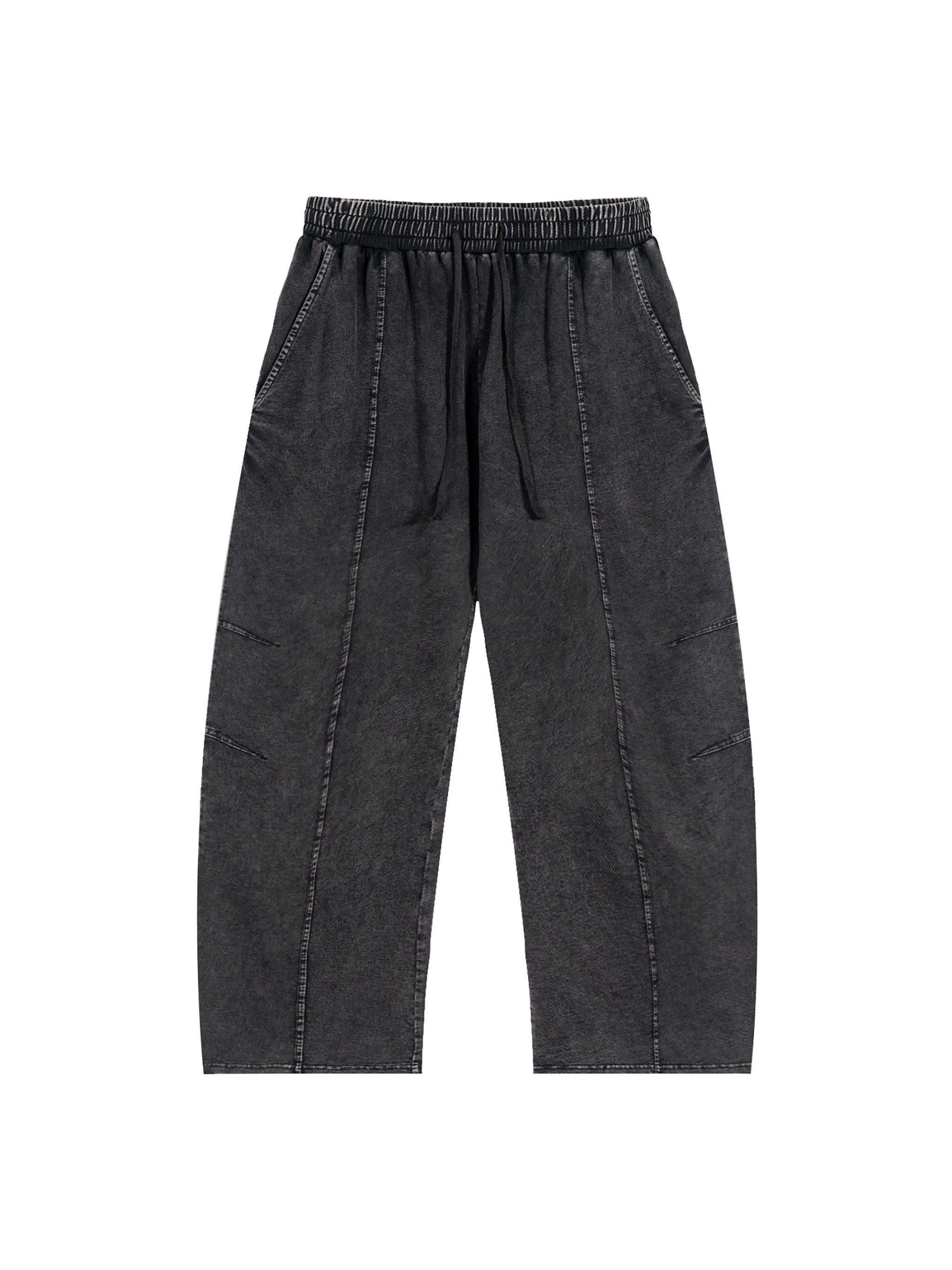 Simple Drawstring Cotton Pants