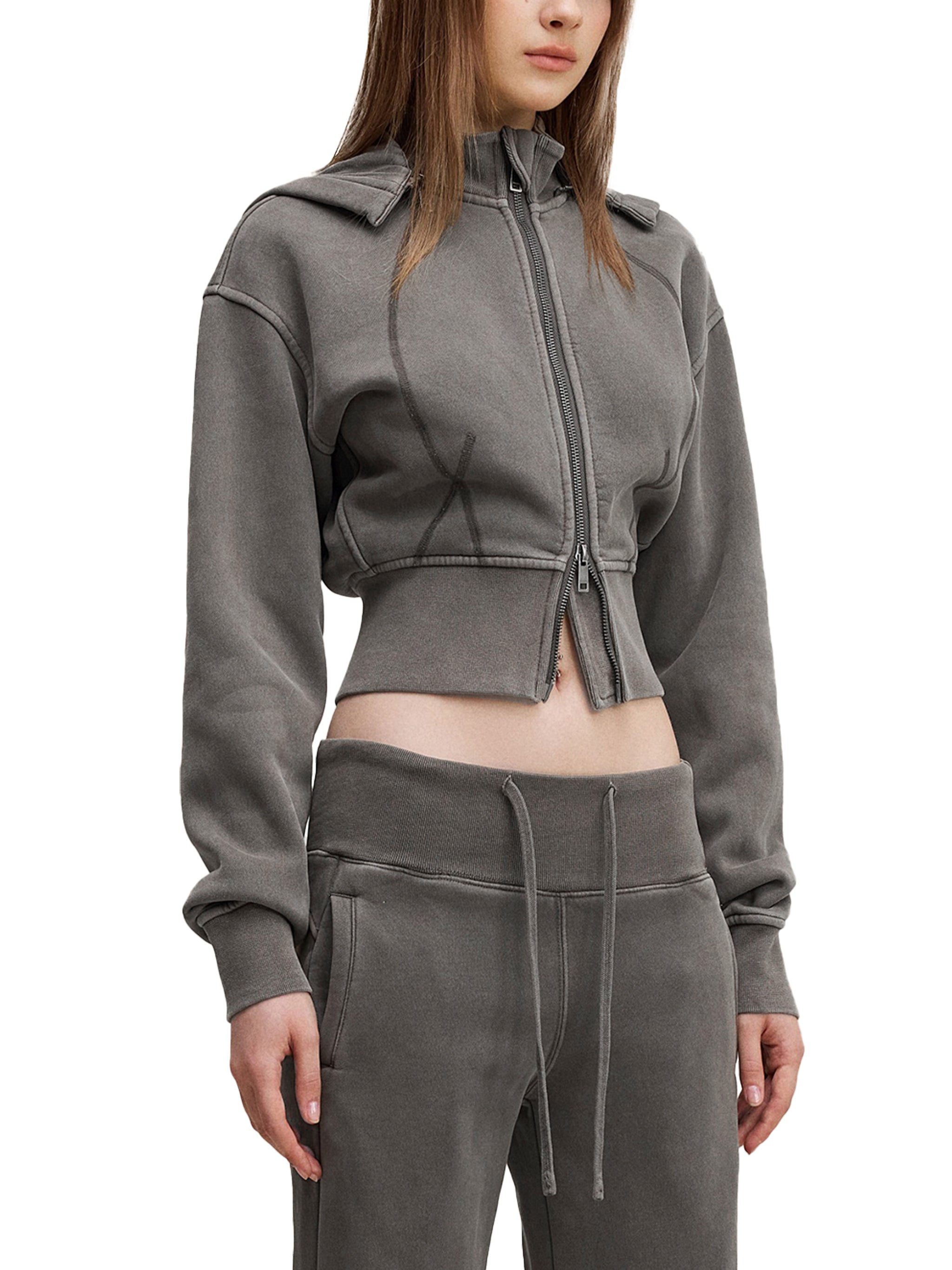 Divine Goddess: Vintage Cropped Hoodie